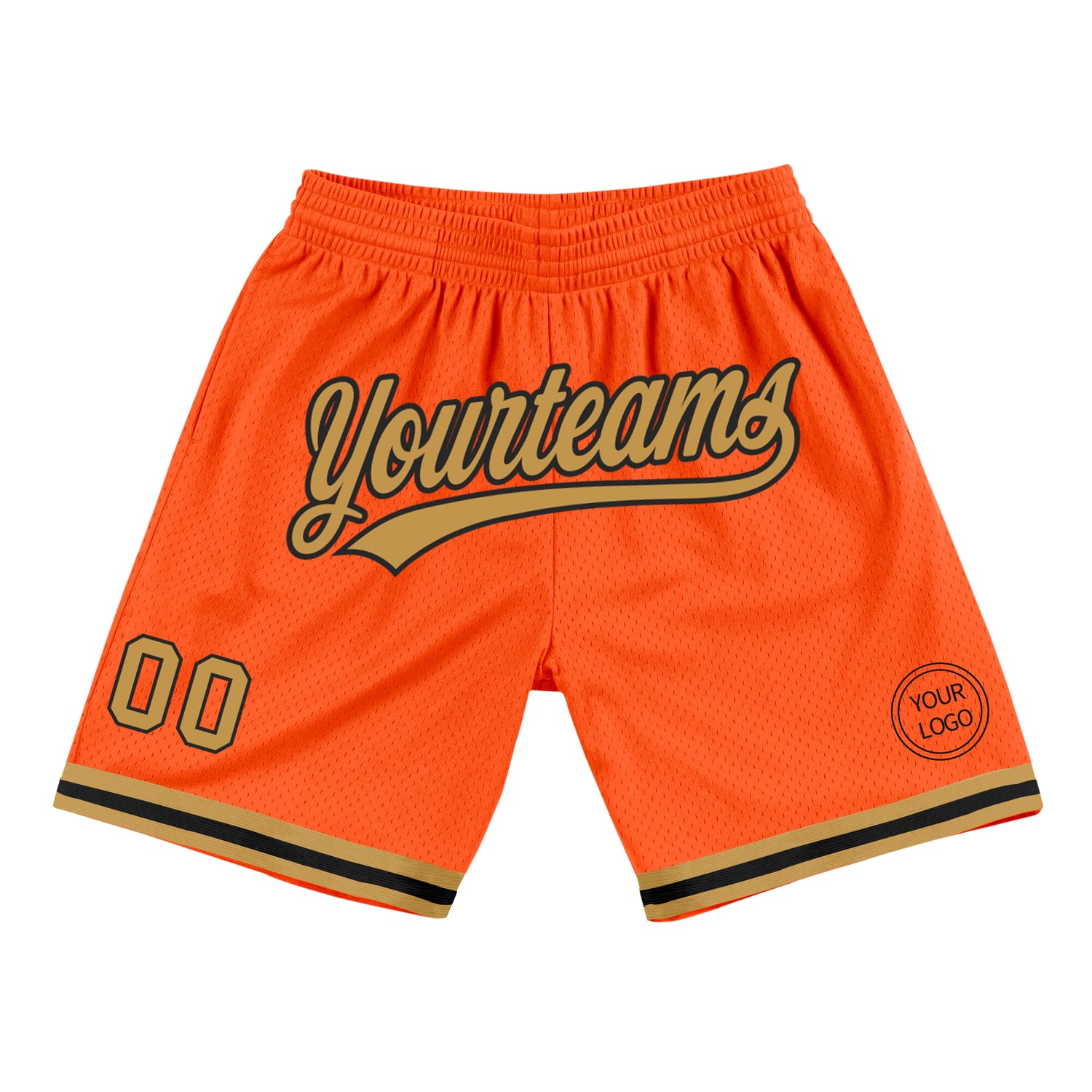 Orange0331_1500x.jpg Orange Old Gold-Black Authentic Throwback Custom Shorts - Image 1