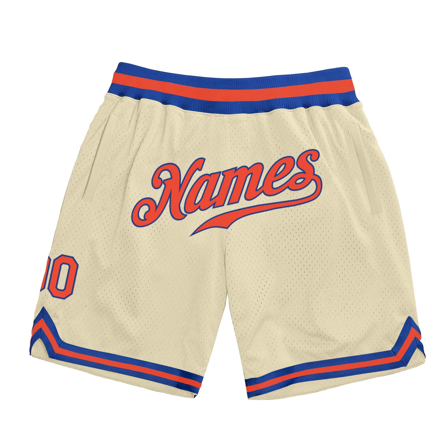 cream_0084_e8cb4021-5826-4ed5-8ffe-20c55b965cd7_1500x.jpg Cream Orange-Royal Authentic Throwback Custom Shorts - Image 1